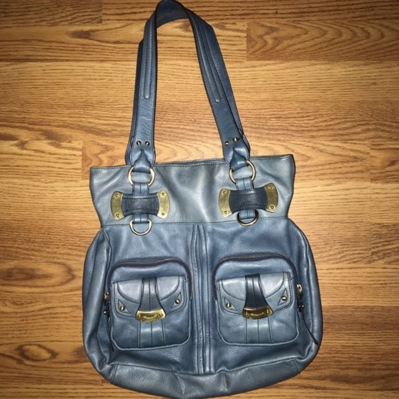 B. Makowsky Handbags - ‼️FINAL PRICE‼️B Makowsky Blue Genuine Leather Bag